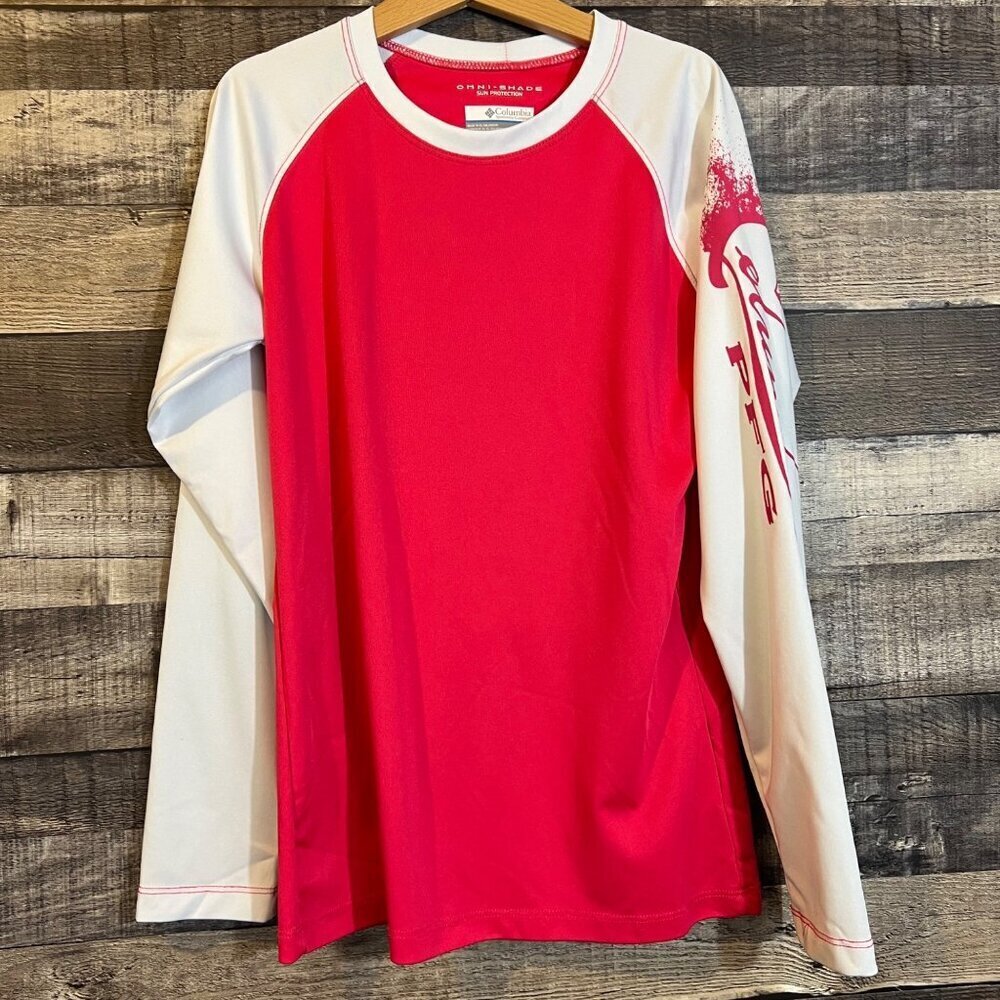 Columbia Omni-Shade Girls Long Sleeve Fishing Shirt‎ M Sun Protection Outdoor